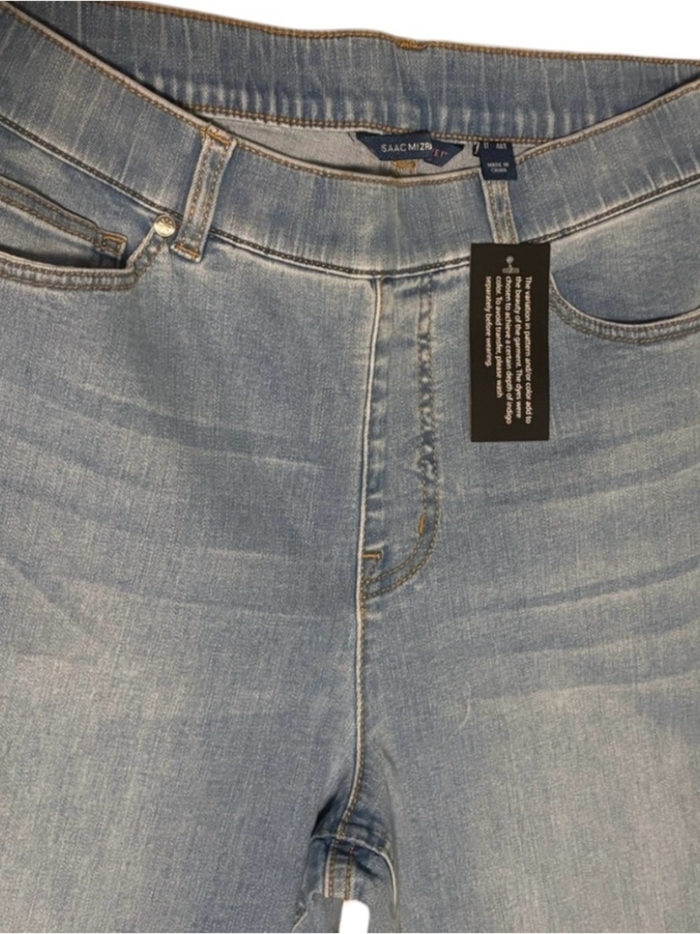 Isaac Mizrahi Light Blue Straight Leg Jeans